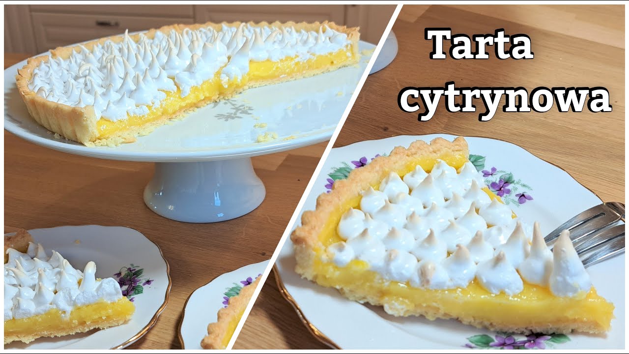 Doskonała tarta cytrynowa na kruchym cieście z kremem cytrynowym (lemon curd).