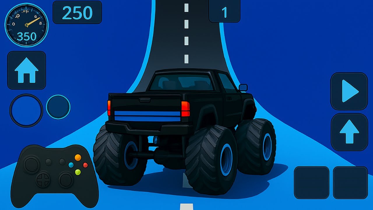 Monster Truck Mega Ramp Stunt Game: Best Car Stunt Game for Android 2025 03