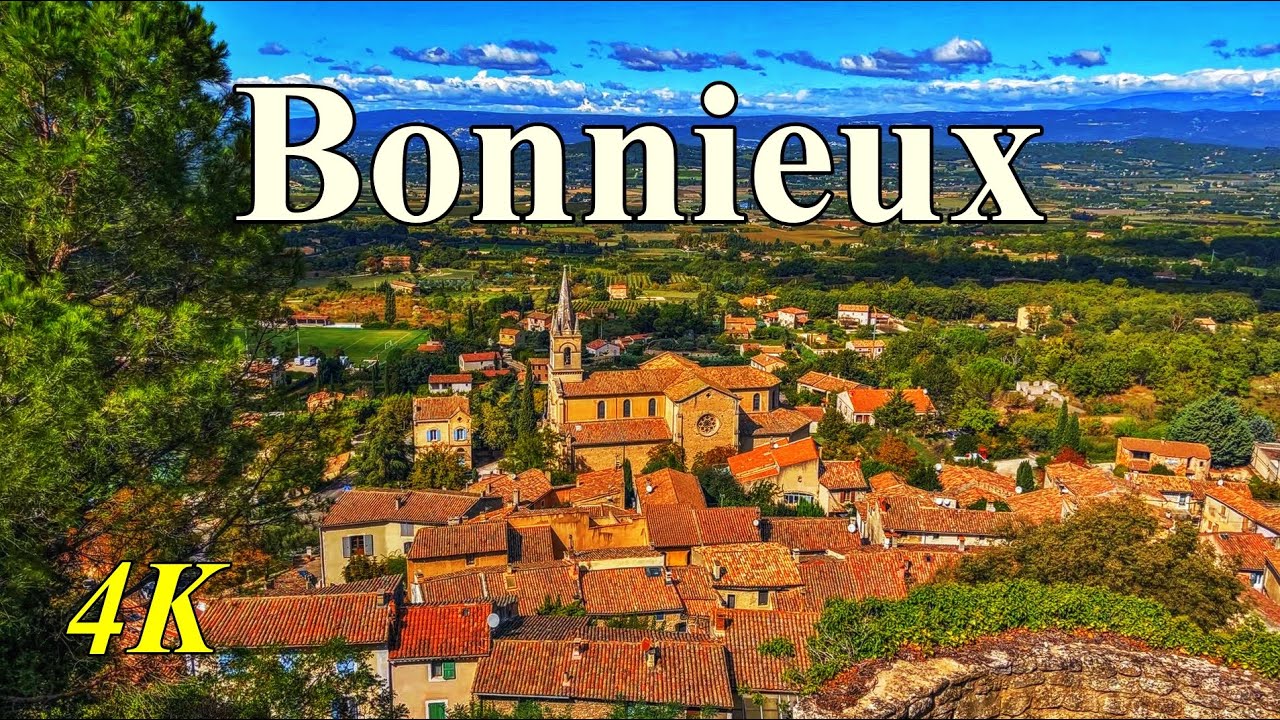 BONNIEUX - FRANCE - Charmant village perché dans le Luberon [4K]