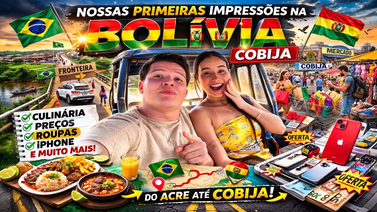 Cruzamos a Fronteira Brasil x Bolívia 🇧🇴 | Primeira vez em Cobija