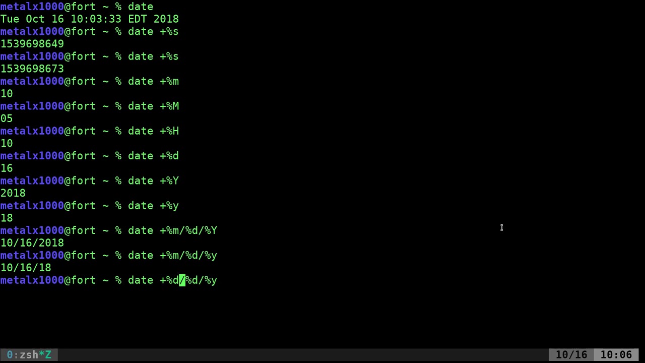 Linux Shell BASH Date Command Part 1