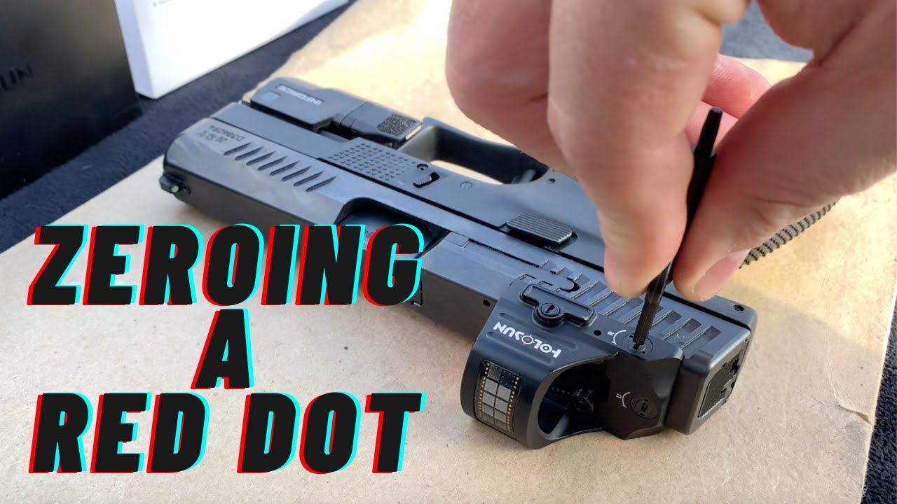 Пристрелка пистолетного прицела Red Dot
