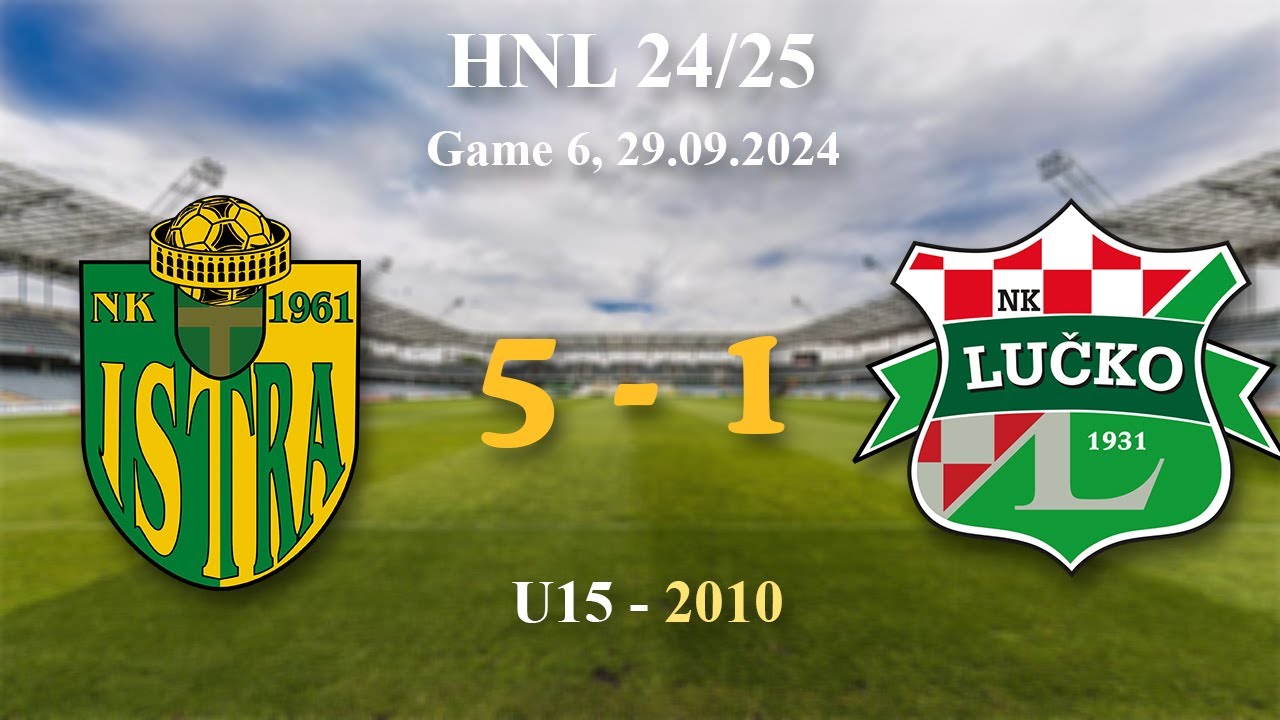 6. 2010 U15  Istra 1961 5-1 Lučko, HNL 24/25, 29.09.2024 #croatiafootball #hnl