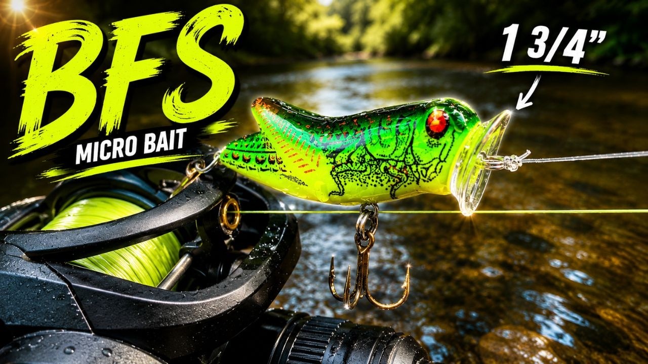 Fishing a TINY Lure for Aggressive River Smallies