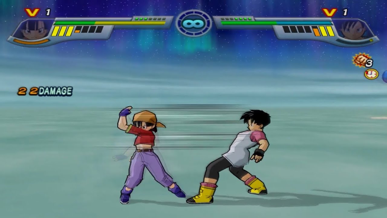 DBZ Infinite World - Pan vs Videl