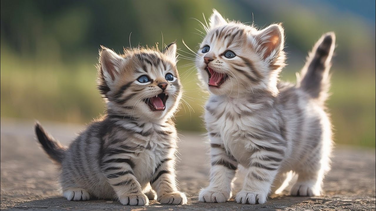 Stray Cats Meowing Loudly for Dead Mother | Kittens Crying & Calling Mom Sound Effect