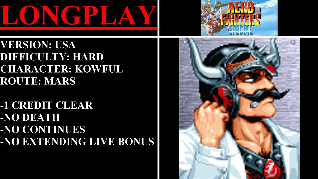 Aero Fighters Special [USA] (Arcade) - (Longplay - Kowful | Hard | Mars Route)