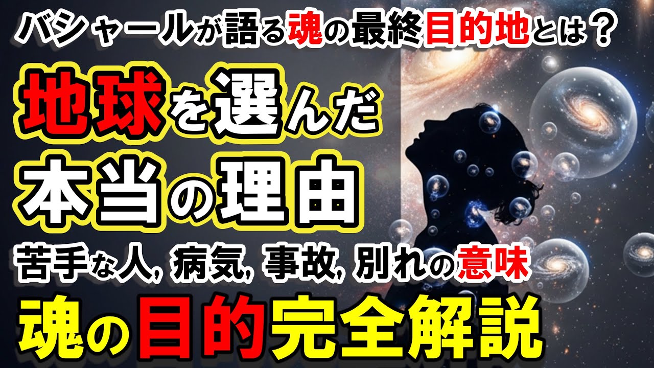 【バシャール緊急メッセージ】あなたが地球を選んだ本当の理由｜魂の事前計画と死後に見る