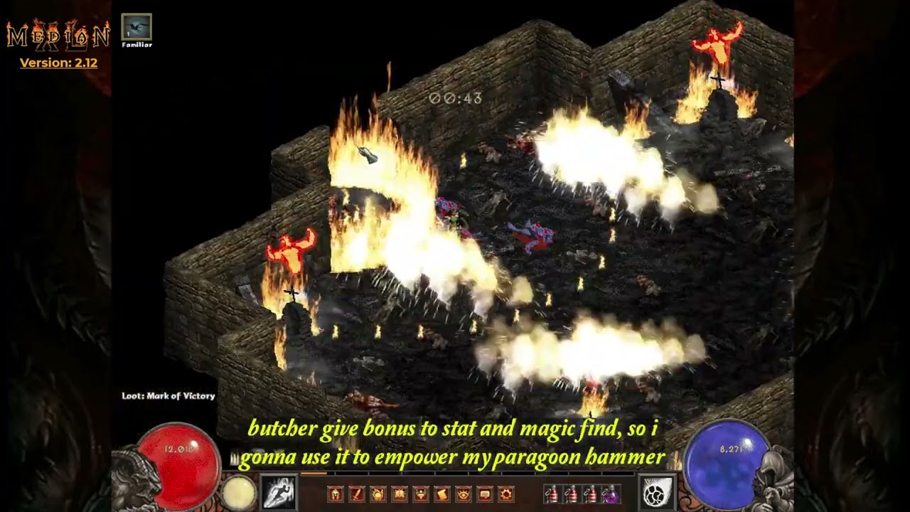 [D2 Mxl] - Fire sorc #65 - Heroic Butcher