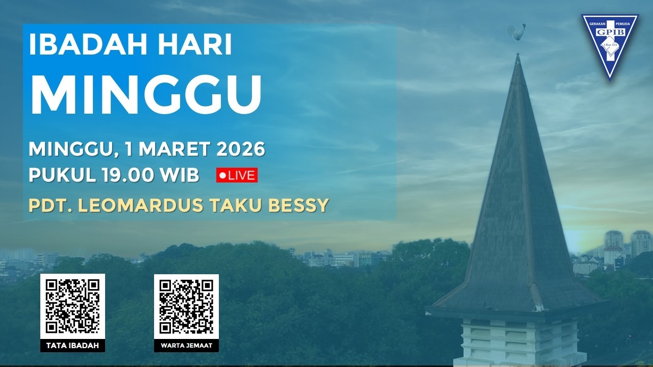[LIVE] IBADAH HARI MINGGU V PRAPSKAH - 1 MARET  2026 PUKUL 19.00 WIB (KAUM MUDA)
