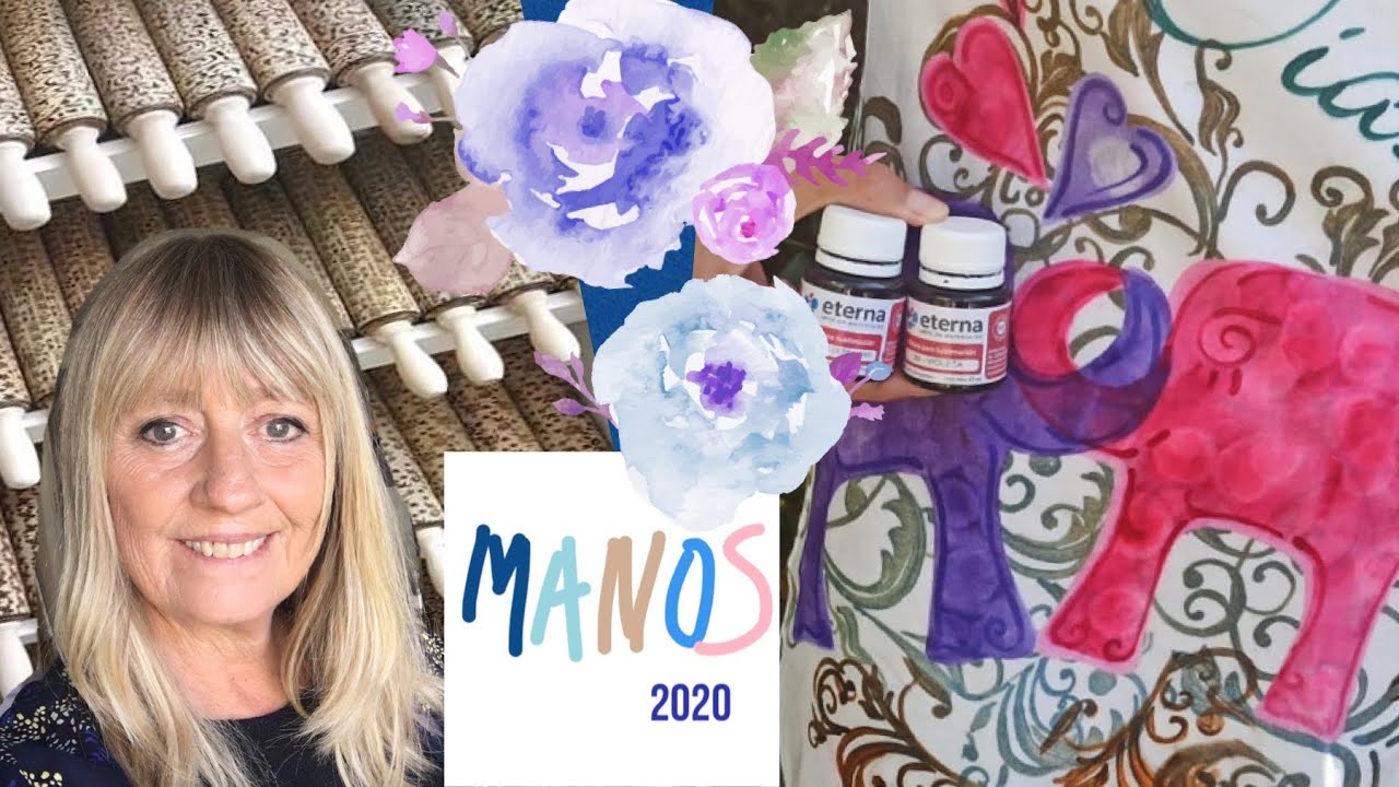 ManosalaObraTv 2020 Programa 15 - Sublimacion Textil - Texturizadores - Porcelana Fria Pintar Flores