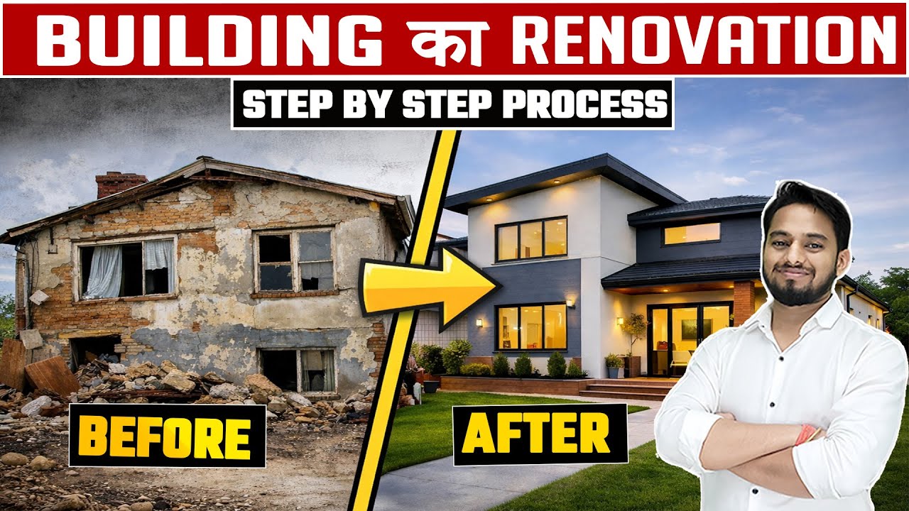 Building Renovation Step by Step Process || Old House Renovation Guide