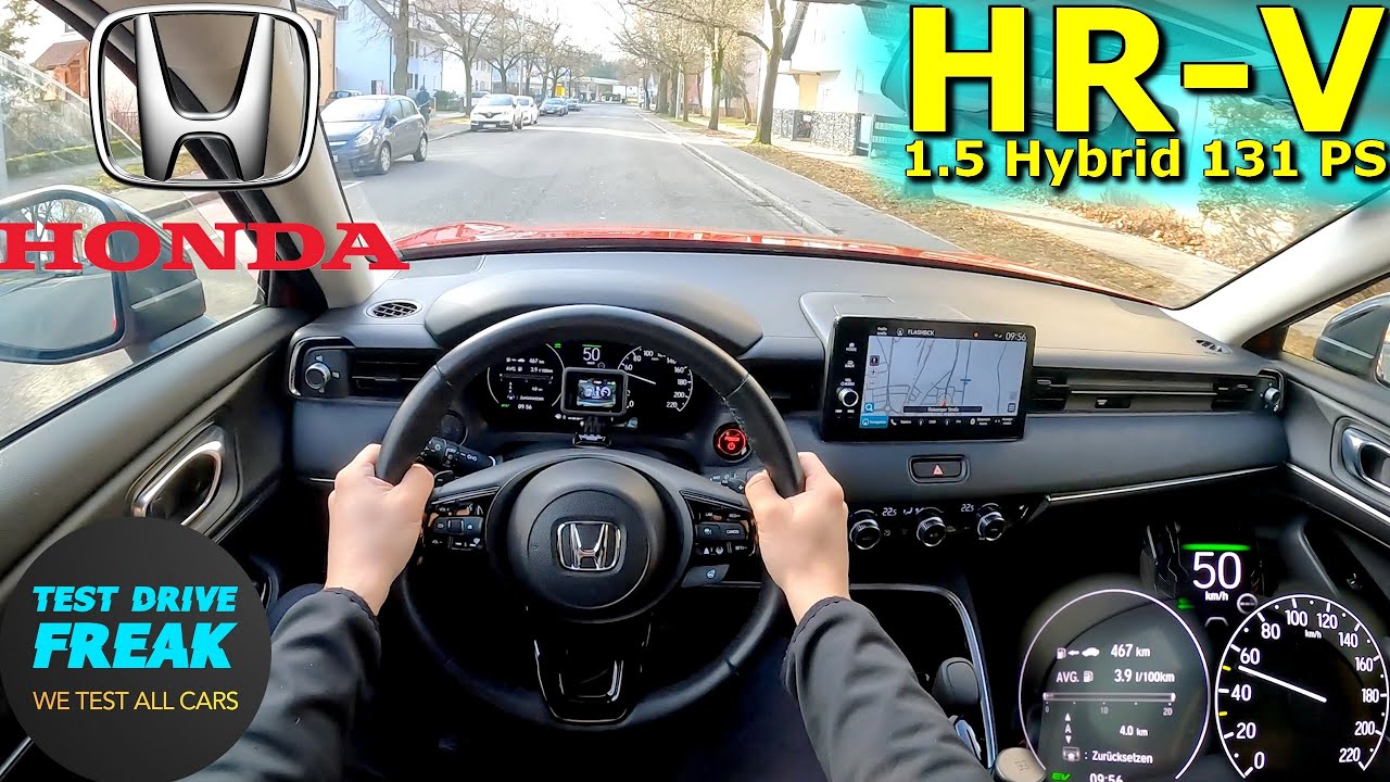 2023 Honda HR-V 1.5 e:HEV Hybrid 131 PS CITY POV DRIVE with Fuel Consumption