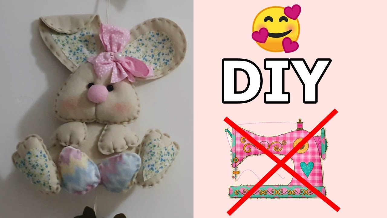 Diy  Coelho Enfeite de Porta Para Pascoa FAÇA E VENDA /Craft / Manualidades Facil - Alice Mundo