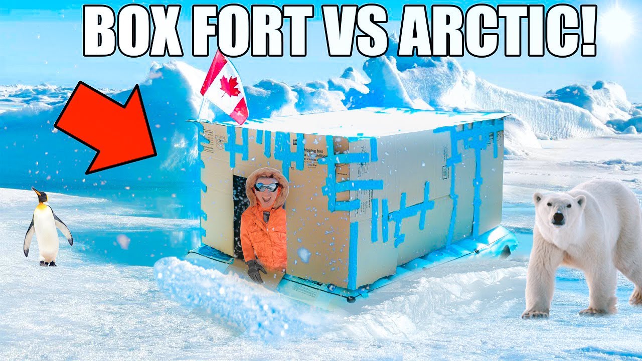 BOX FORT VS THE ARCTIC CHALLENGE!! 📦❄️