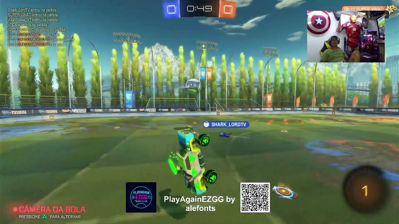 Rocket League PlayAgainEEZZ by alefonts . Bora de CHAT.
