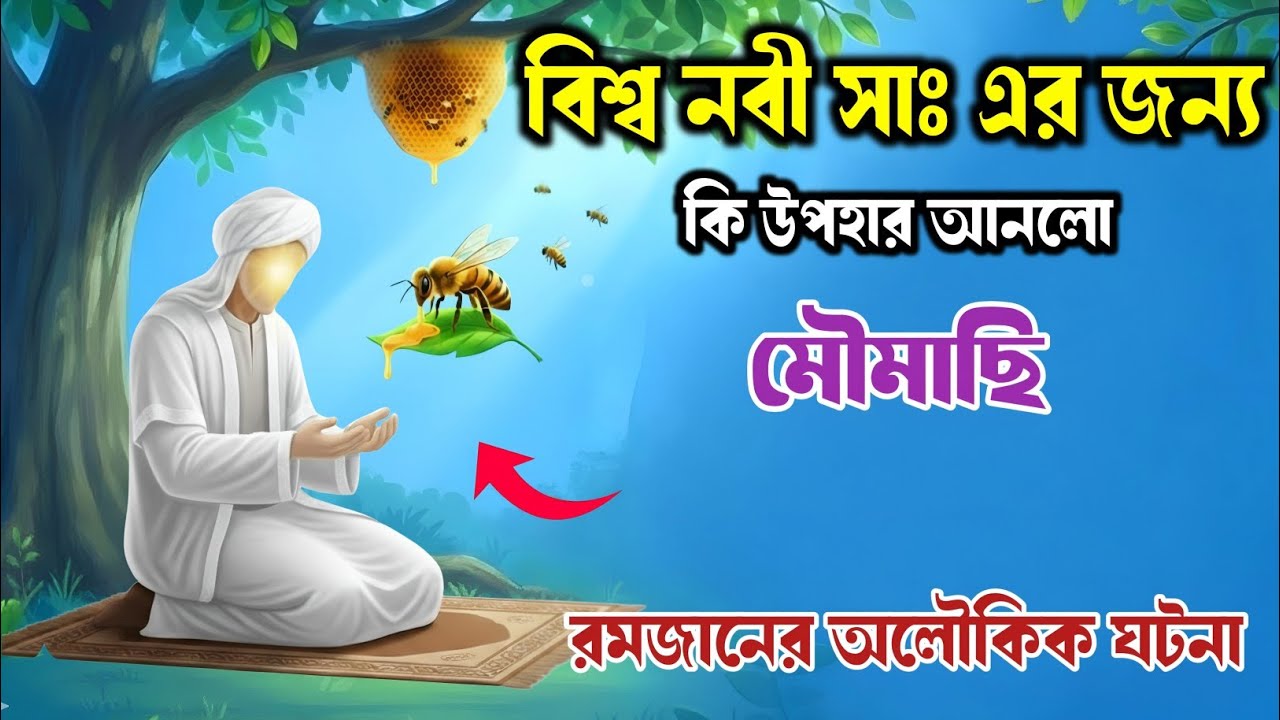 নবীজির কষ্ট দেখে মৌমাছিরা মধু নিয়ে এলো! রমজানের অলৌকিক ঘটনা | Islamic Story Bangla | Islamic Tales