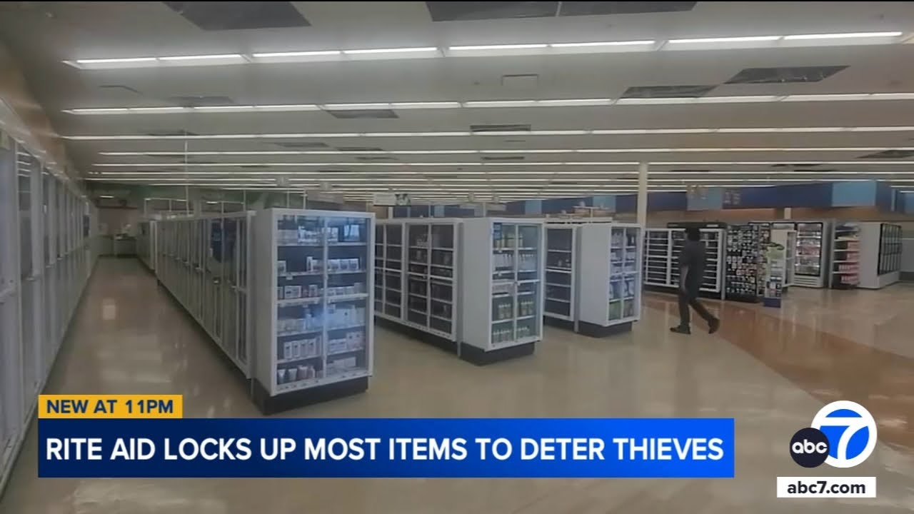 Compton Rite Aid store locks almost every item behind glass cases