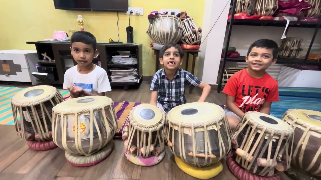Tabla basics by smallest kids !