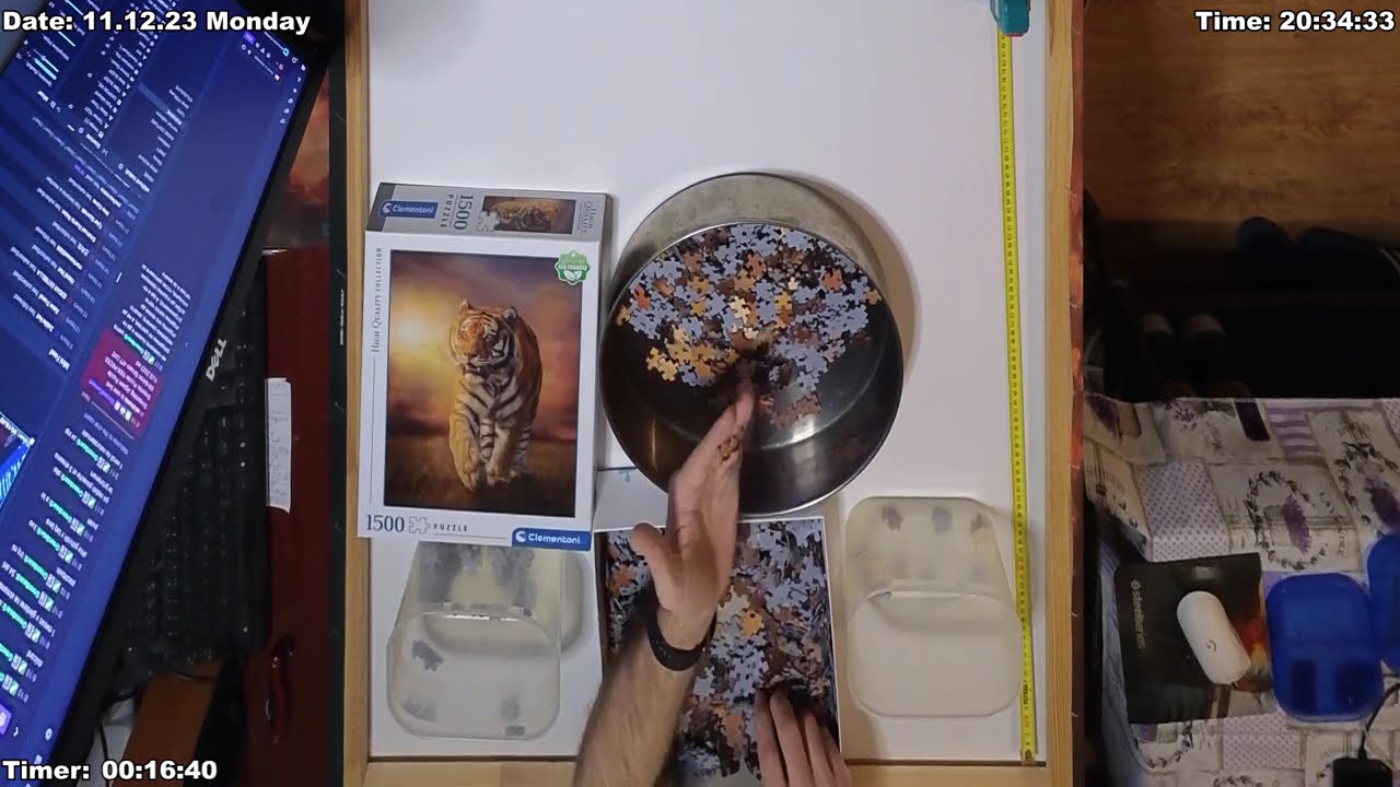 №1/8 Clementoni Puzzle Tiger 1500 pieces. 12.11.2023