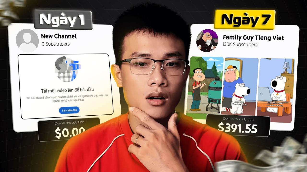 Xây lại kênh YouTube từ con số 0 Trong 7 Ngày (Và Đây Không Phải Là Ăn May)