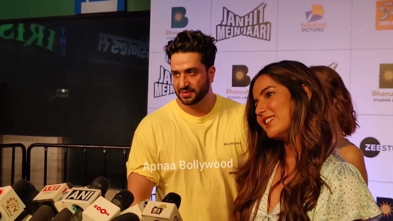 Jasly Arrives in Style in Iss Barish Mein | Jasmin Bhasin with Aly Goni at Janhit Mein Jaari screeng