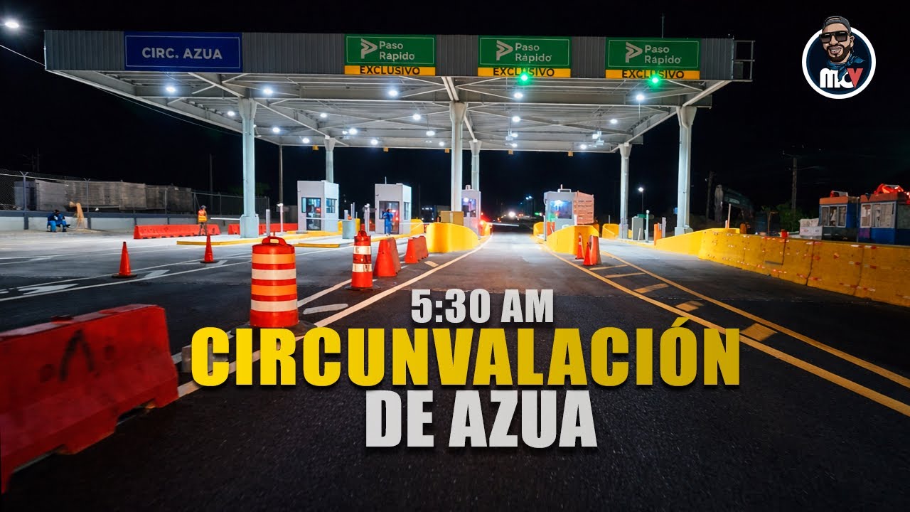 Así se Ve la Circunvalación de Azua a las 5 AM