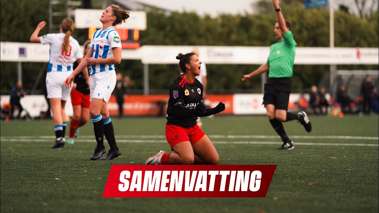 💥 𝗦𝗔𝗠𝗘𝗡𝗩𝗔𝗧𝗧𝗜𝗡𝗚 | Excelsior Vrouwen winnen van Heerenveen door heerlijke knal van Lynn Groenewegen