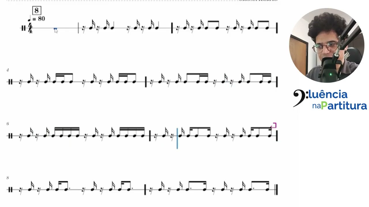CR8 - SEMICOLCHEIA COMPAUSA NO PRIMEIRO E NO TERCEIRO QUARTO DO TEMPO| Fluência na Partitura