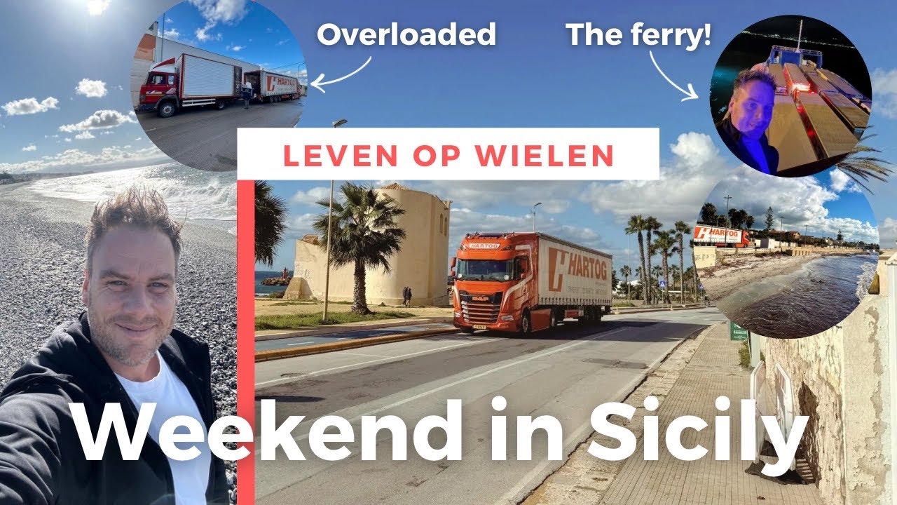 Met twee vrachtwagens zonder heftruck 2000 kg lossen | Vlog #102 | Italië | Leven op wielen