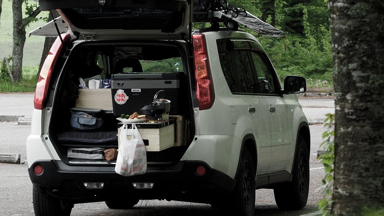 エクストレイル車中泊仕様で朝食を　【breakfast at SUV camper X-trail】