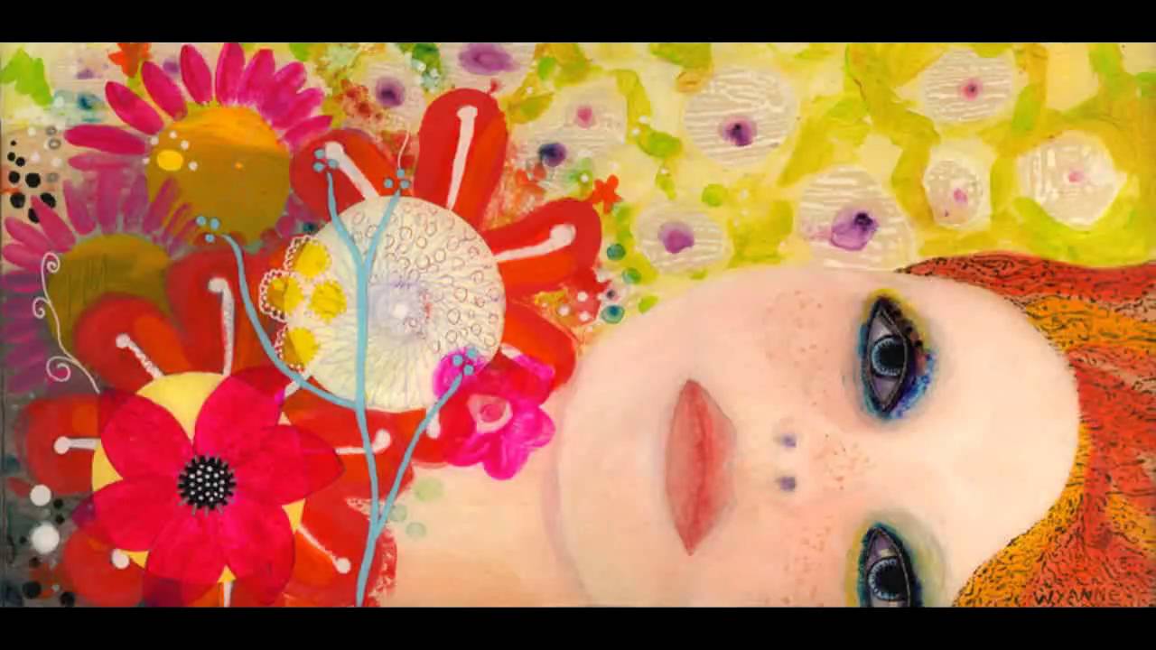from within...mixed media painting by Wyanne