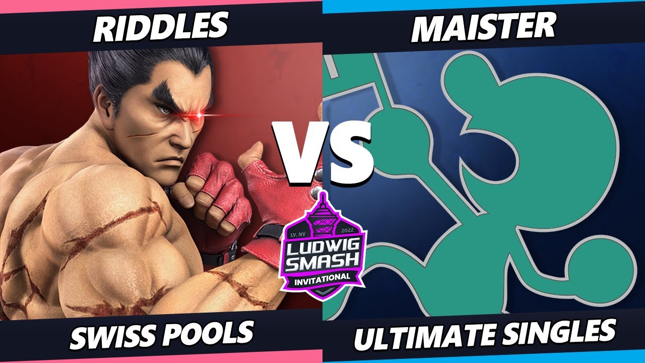 Ludwig Invitational - Riddles (Kazuya) Vs. Maister (Game & Watch) SSBU Ultimate Tournament