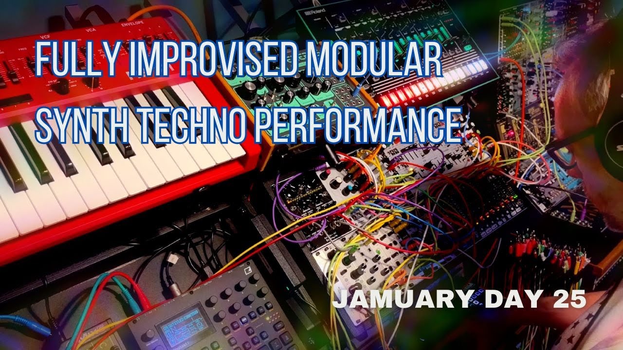 Fully improvised modular synth techno performance #modularsynth #techno #eurorack #analogsynth