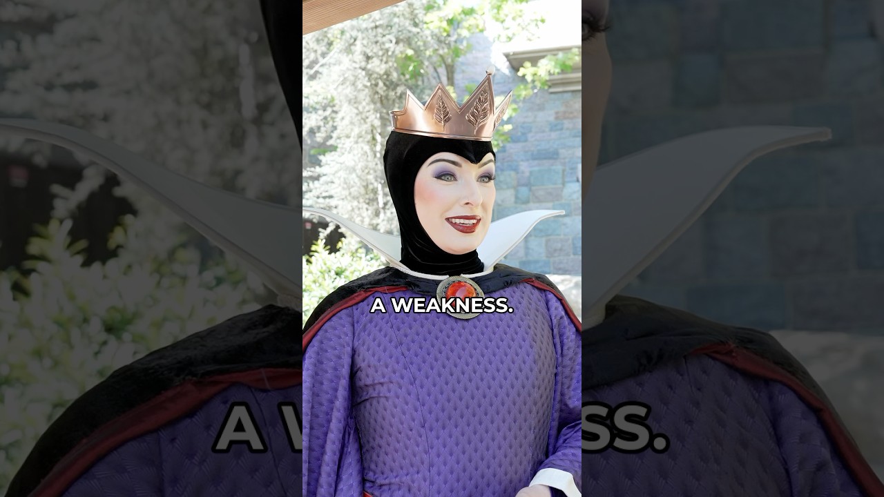 Evil Queen REACTS to Snow White's KINDESS at Disneyland! 🏰✨  #disneyland #snowwhite #evilqueen