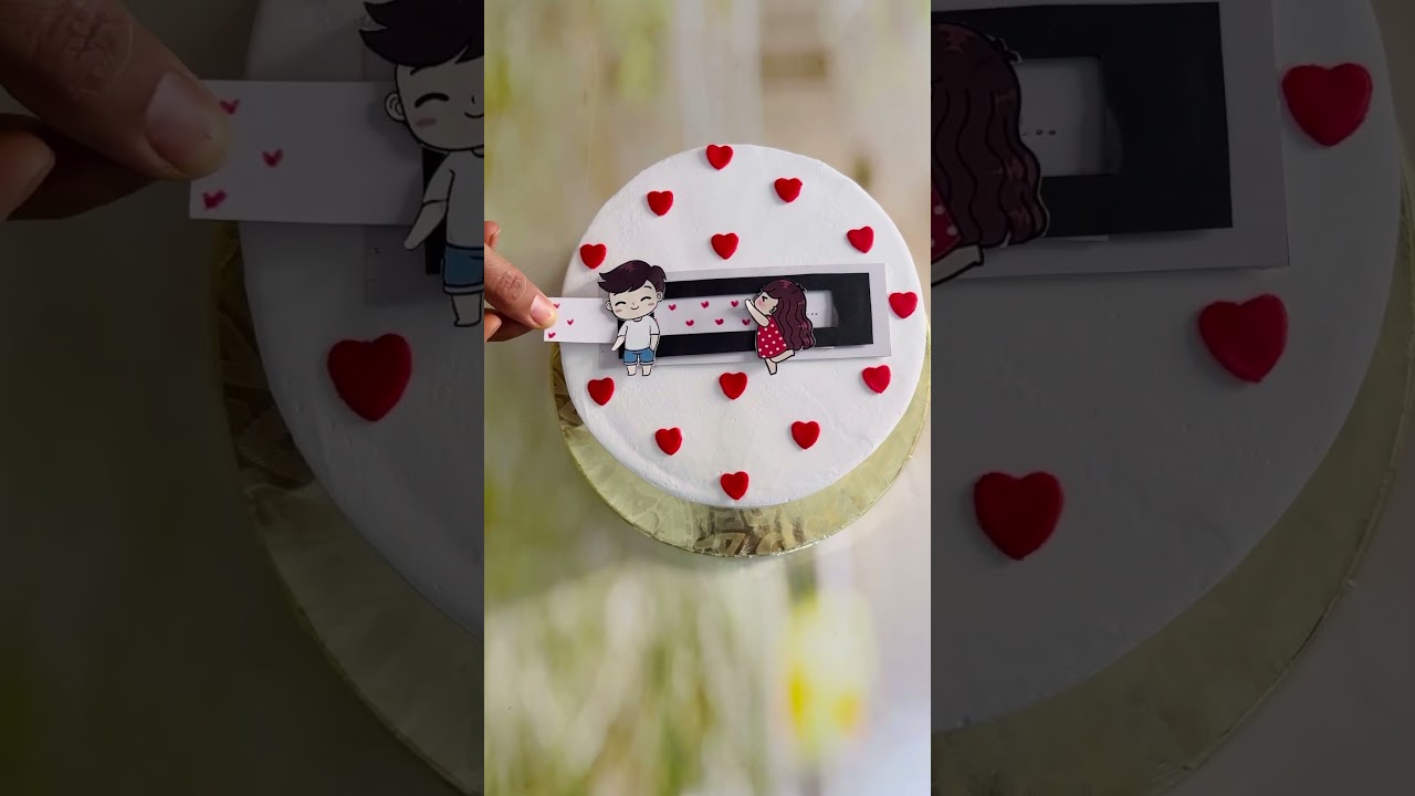 New trend Alert ⚠ / surprise message cake /love dose cake / slide message cake /hidden message cake