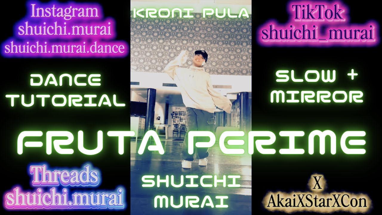 Kroni Pula - Fruta Perime (Dance Tutorial) (SLOW + MIRROR)