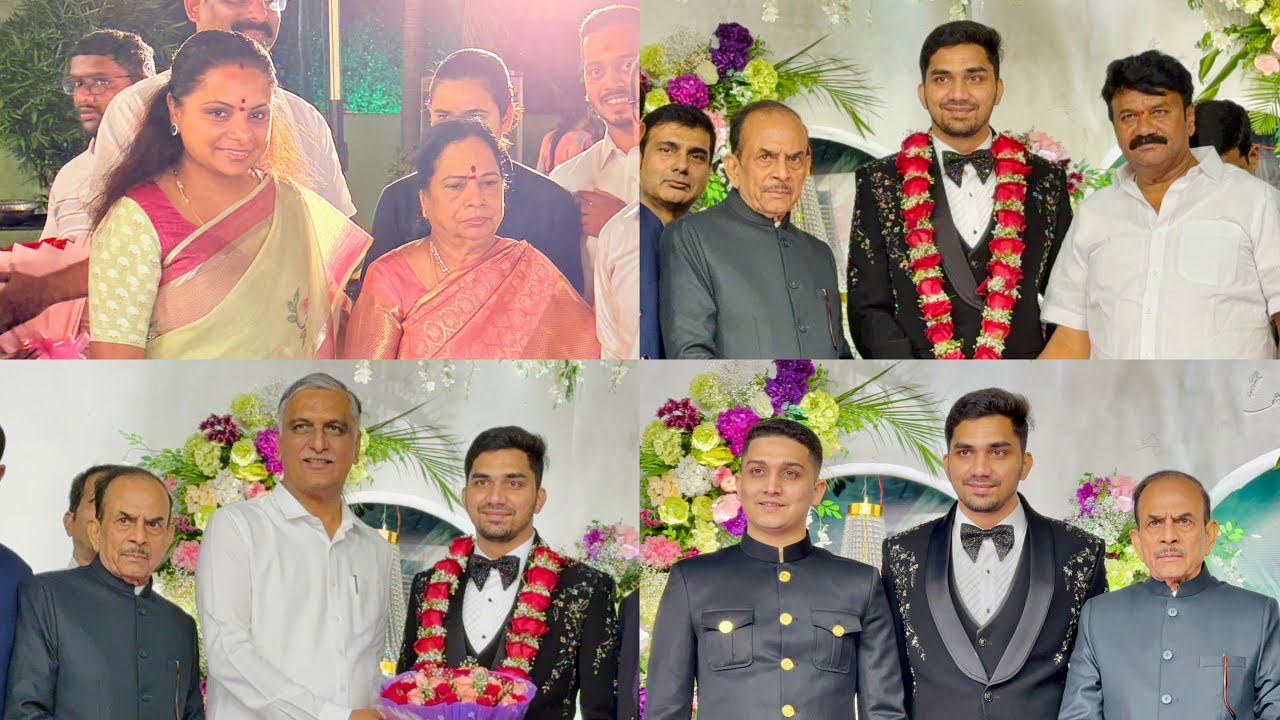 kCR Wife & Kcr Family Attended Ex Home Minister Mahmood Ali Son Marriage | Harish Rao | Tala