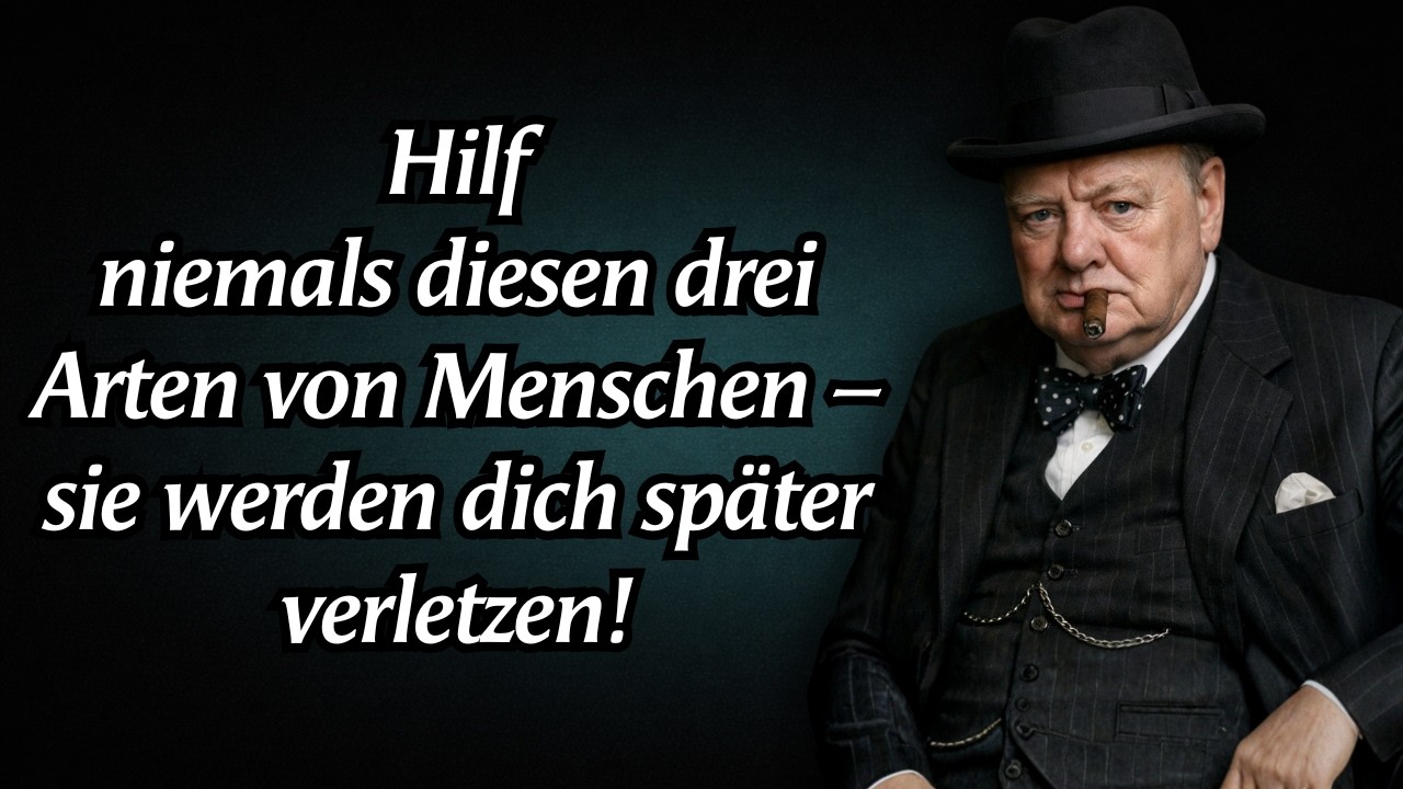 Hilf niemals diesen drei Arten von Menschen | Winston Churchill Weisheit
