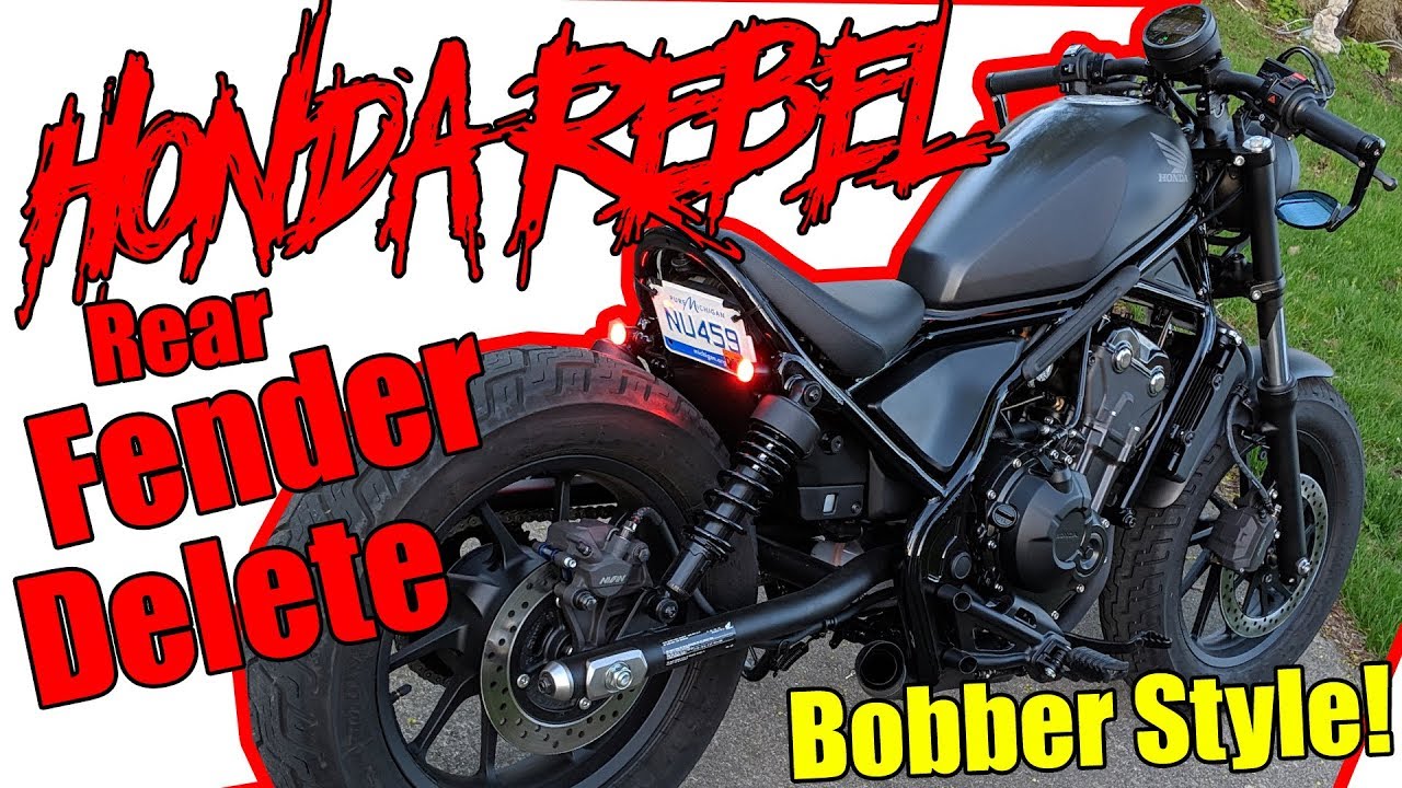 Удаление заднего крыла Honda Rebel CMX500 / 300