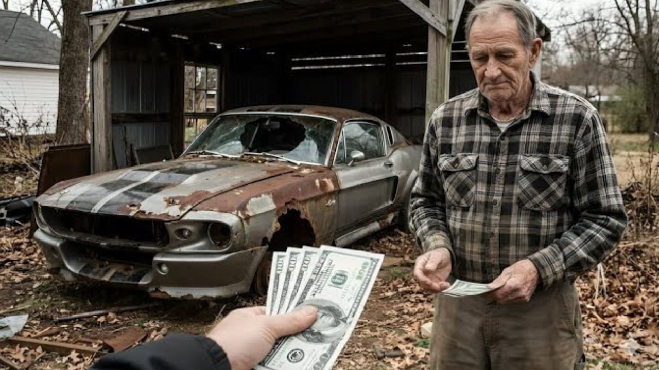 Grandpa Sold Me His Rusted Ford Mustang Eleanor 1967 for $800… I Restored It