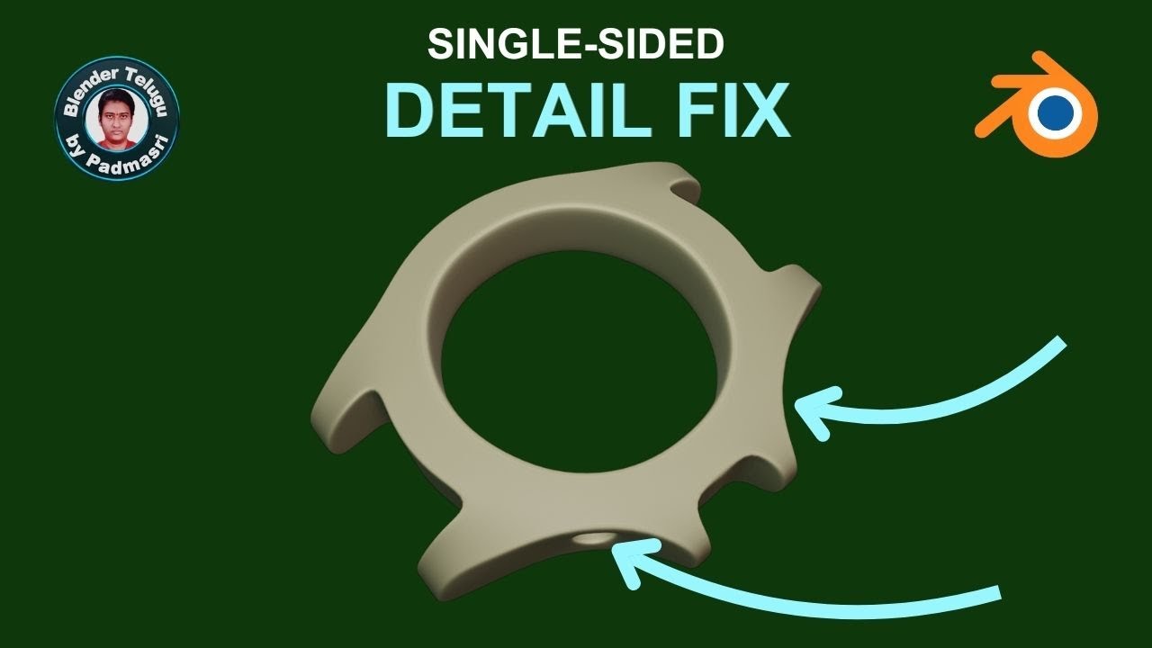 Blender Single-Sided Detail Fix | Watch Case Modelling Tutorial | Padmasri's Blender Tutorial