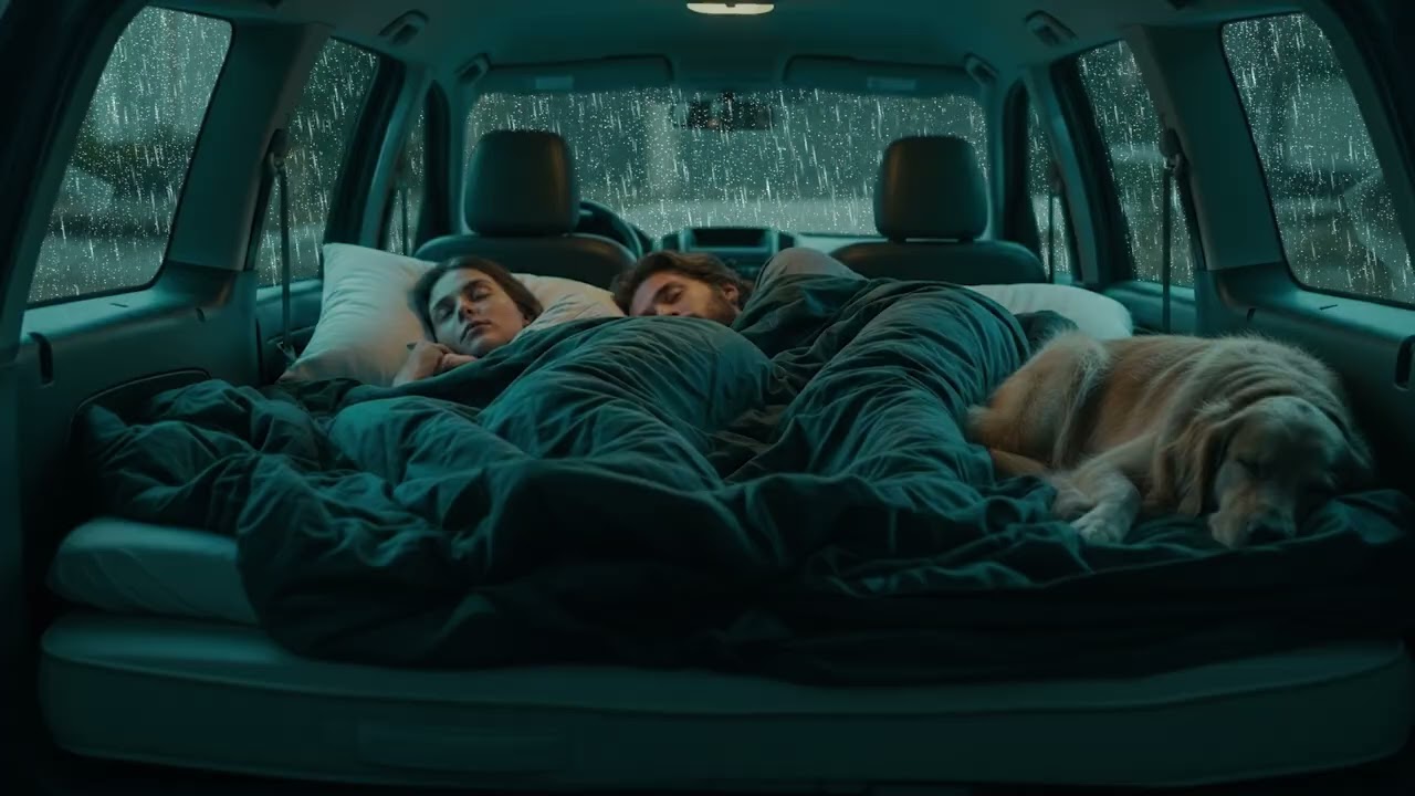 Rainy Lakeside Night – Car Sleep Sanctuary