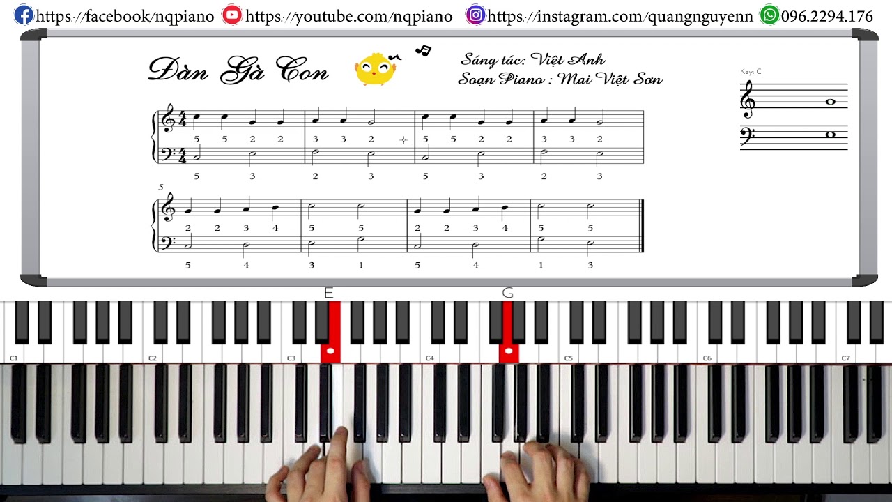 [#3 Tự Học Piano] Đàn Gà Con - Tự Học Piano