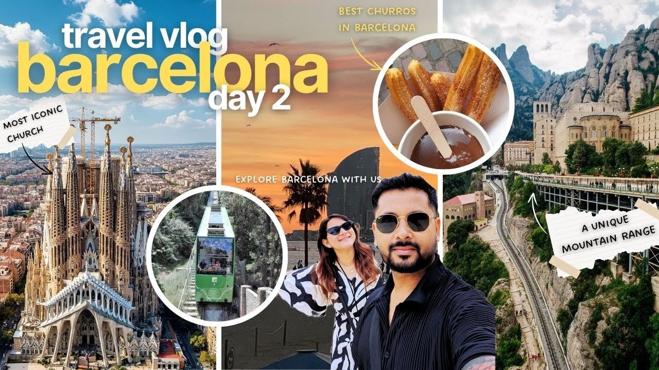 3 Days in Barcelona - Ep: 2 🇪🇸 | Montserrat day trip, Sagrada Familia | Places to Visit in Barcelona