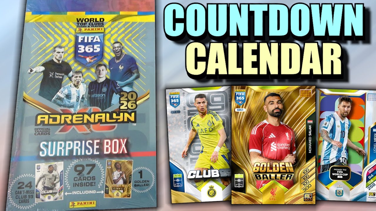 *NEW* ADRENALYN XL 2025/26 FIFA 365 Countdown Calendar Opening | Exclusive Club 99 Cards
