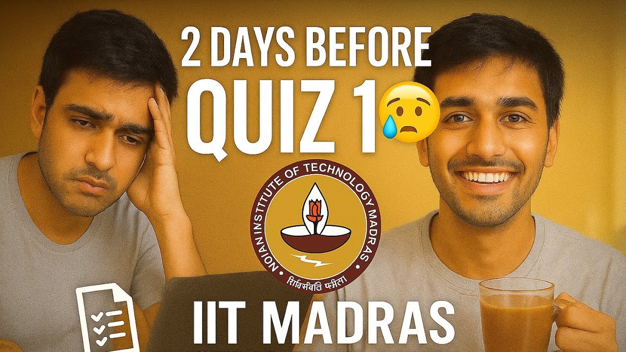 2 Days Left for Quiz 1 😭 | Real IITian Student Life Vlog  