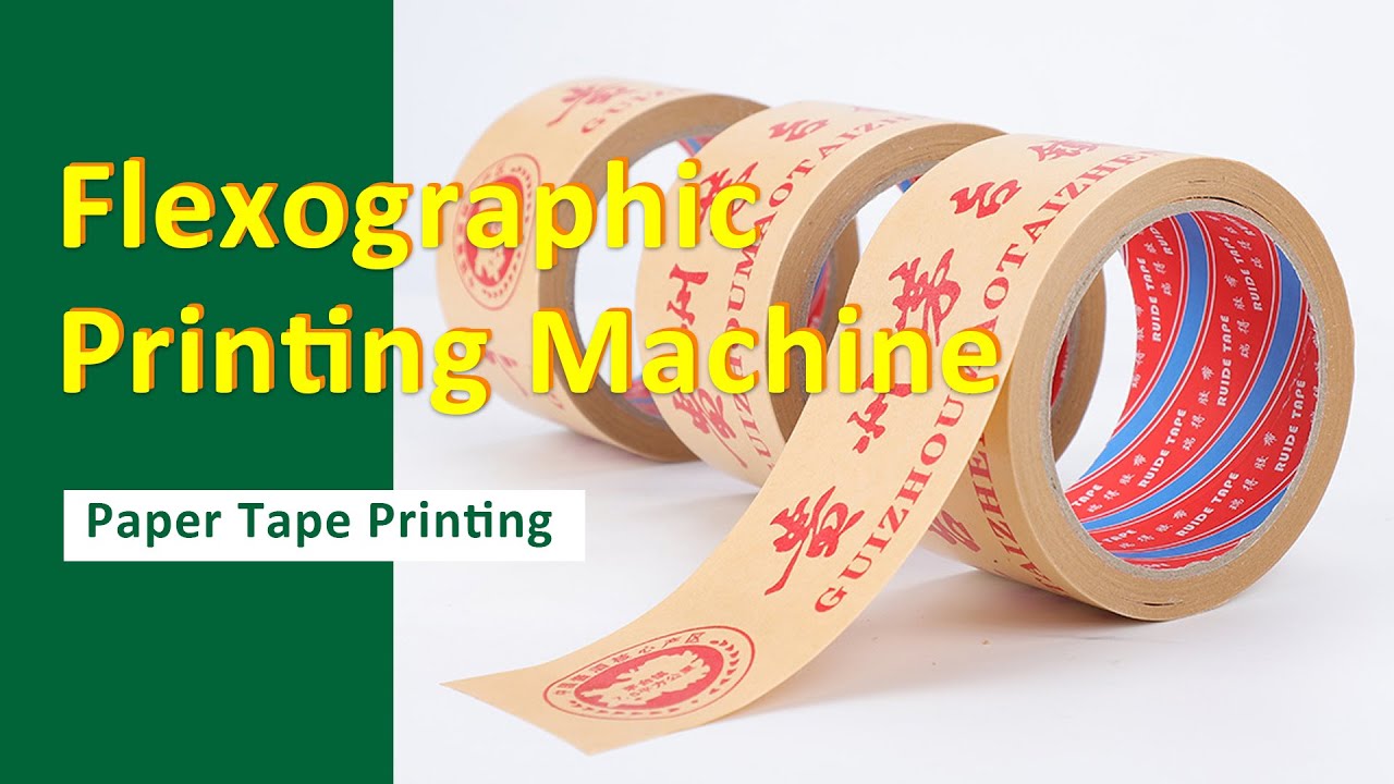 Paper Tape Flexo Printing Machine For Roll to Roll Printing Paper And Other Similar Materials
