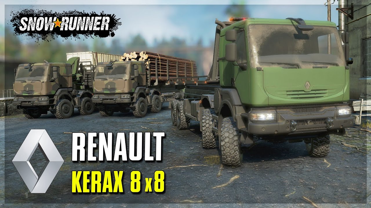 СУПЕР РЕНО ● ОБЗОР Мода RENAULT Kerax 8x8 (PC, Console) ➤ Мод Для SnowRunner