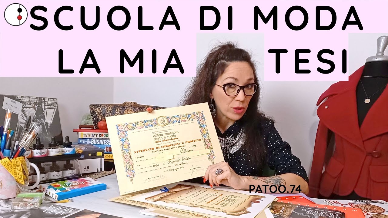SCUOLA DI MODA e la Mia TESI di Stilista Figurino Moda Fashion Design | Patoo 74